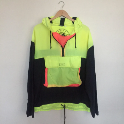 90's Neon 1/4 Zip Windbreaker